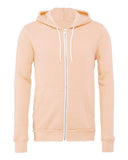 BELLA + CANVAS® Unisex Sponge Fleece Full-Zip Hoodie 52% Cotton 48% Polyester 8 oz