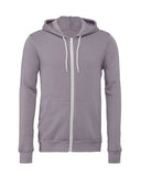 BELLA + CANVAS® Unisex Full Zip Sponge Fleece Hoodie 8 oz Cotton Poly Blend