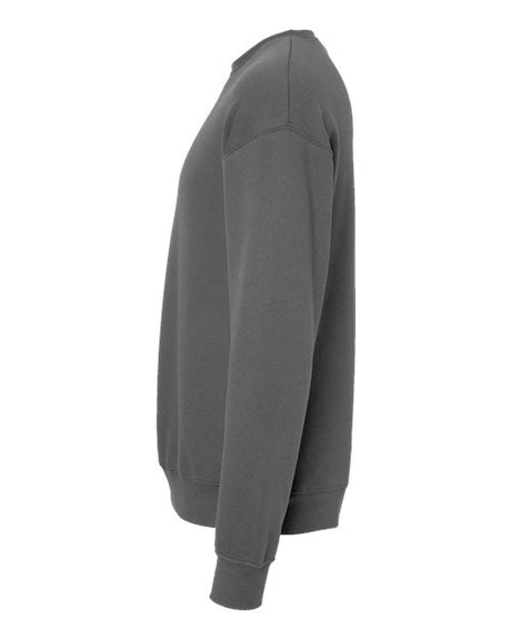 Image 1: Adult Sponge Fleece Drop Shoulder CrewneckImage 2: Soft adult fleece sweatshirt designImage 3: Relaxed fit drop shoulder pulloverImage 4: Blank adult sweatshirt for printingImage 5: Lightweight fleece casual apparelImage 6: Comfortable crewneck sweatshirt