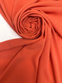 Orange Polyester Crepe