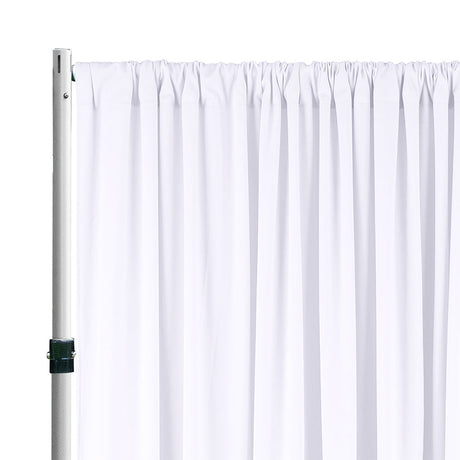 Spandex Backdrop Drape Panel 10 ft x 62 in White