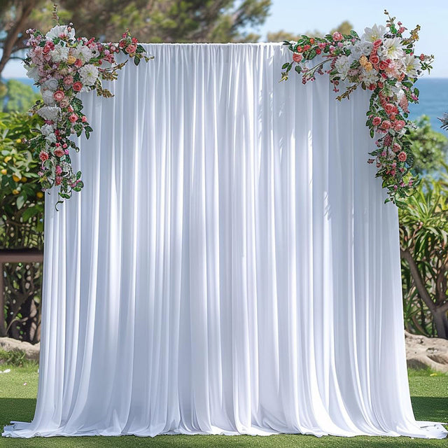 Spandex Backdrop Drape Panel 10 ft x 62 in White