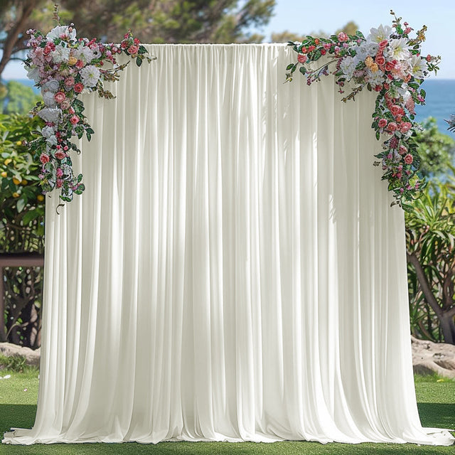 Spandex Backdrop Drape Panel 12 ft x 62 in Ivory