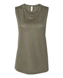 Image 1: Women's Flowy Scoop Muscle TankImage 2: Soft scoop neck sleeveless topImage 3: Flowy women's muscle tank designImage 4: Blank tank for custom printingImage 5: Lightweight casual summer shirtImage 6: Comfortable women's jersey tank