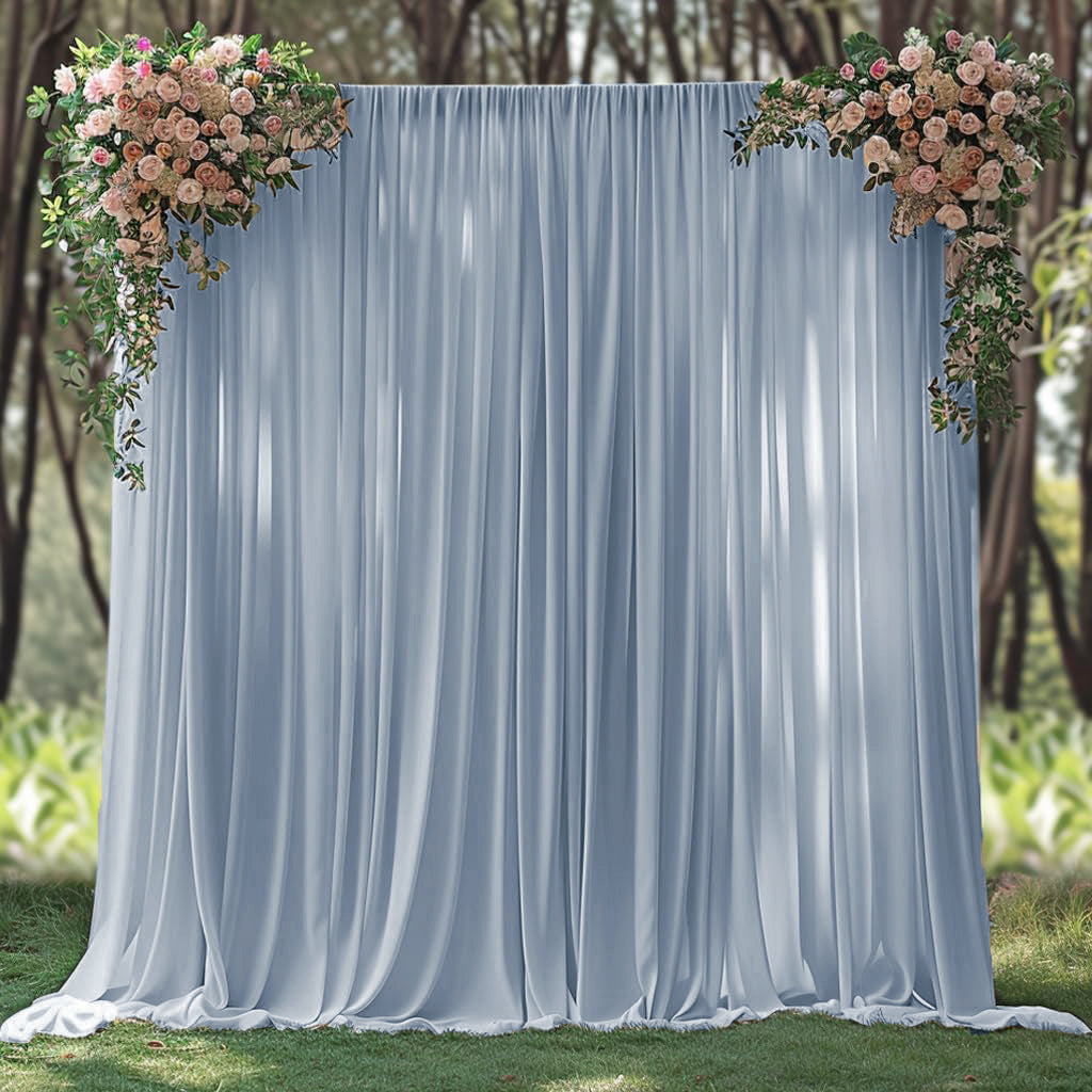 Spandex Backdrop Drape Panel 18 ft x 62 in Dusty Blue