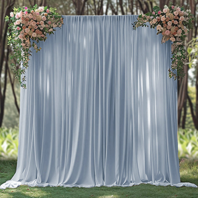 Spandex Backdrop Drape Panel 14 ft x 62 in Dusty Blue
