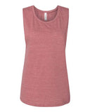 Image 1: Women's Flowy Scoop Muscle TankImage 2: Soft scoop neck sleeveless topImage 3: Flowy women's muscle tank designImage 4: Blank tank for custom printingImage 5: Lightweight casual summer shirtImage 6: Comfortable women's jersey tank