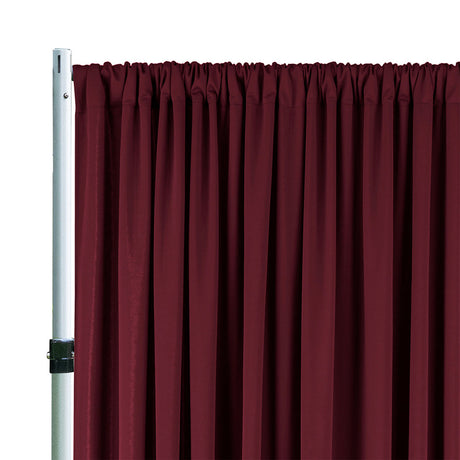 Spandex Backdrop Drape Panel 10 ft x 62 in Burgundy