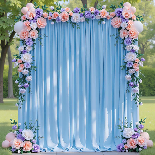 Spandex Backdrop Drape Panel 10 ft x 62 in Baby Blue