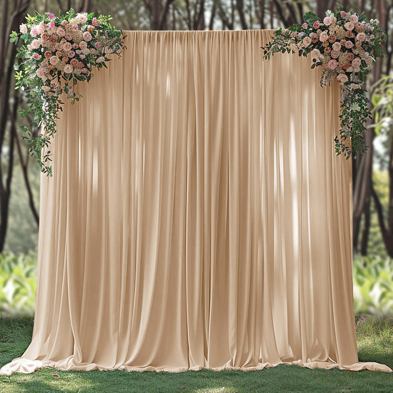 Spandex Backdrop Drape Panel 18 ft x 62 in Champagne