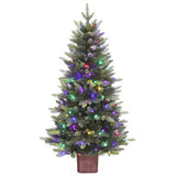 Holiday Living 4.5-ft Everett Grand Pre-Lit Christmas Tree with Color-Changing LED Lights