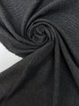 Wool Rep Weave Suiting Fabric Gray Black