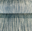 Velvety Strie Aqua Blue Velvet Upholstery Fabric - Aqua Blue/Green Strie, 54" Width (1 Yard)