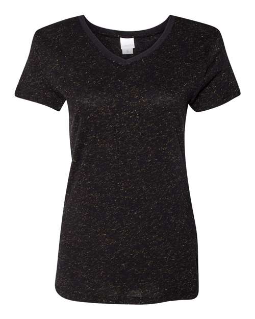 Women's Glitter V-Neck T-Shirt