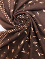Italian Wool Floral Fabric Brown Beige