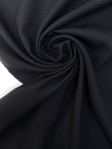 Wool Cotton Fabric Black Blue