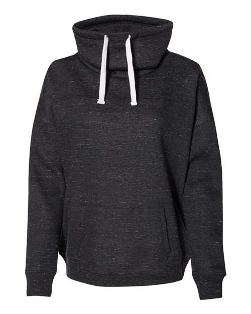 Women’s Melange Fleece Cowl Neck Sweatshirt