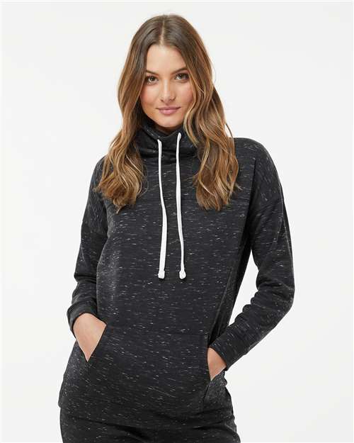 Women’s Mélange Fleece Cowl Neck Sweatshirt