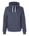 J. America Women’s Mélange Fleece Cowl Neck Sweatshirt