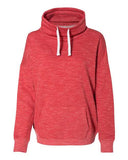 Women’s Melange Fleece Cowl Neck Sweatshirt