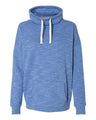 J. America Women’s Mélange Fleece Cowl Neck Sweatshirt