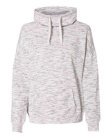 J. America Women’s Mélange Fleece Cowl Neck Sweatshirt