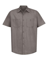 Red Kap Men's Tall Industrial Short Sleeve Work Shirt