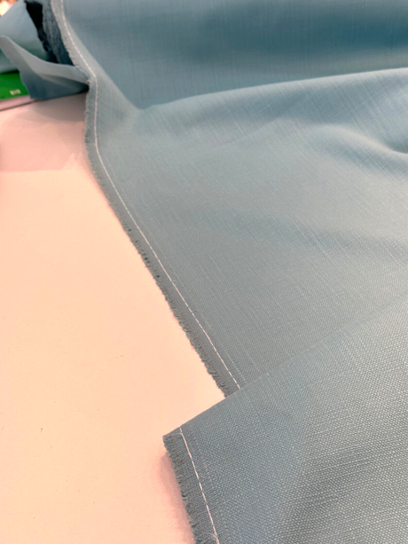 Brubeck Cotton Canvas Fabric - Aqua Turquoise Solid, 54" Width (By The Yard)