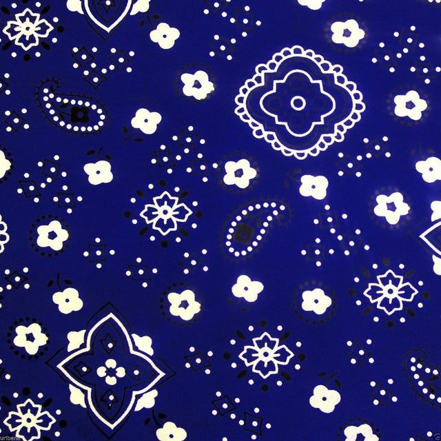 Poly Cotton Bandana Print Fabric