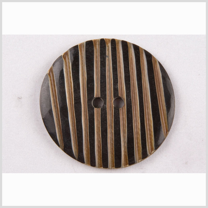 Black Horn Coat Button - 80L/50.8mm