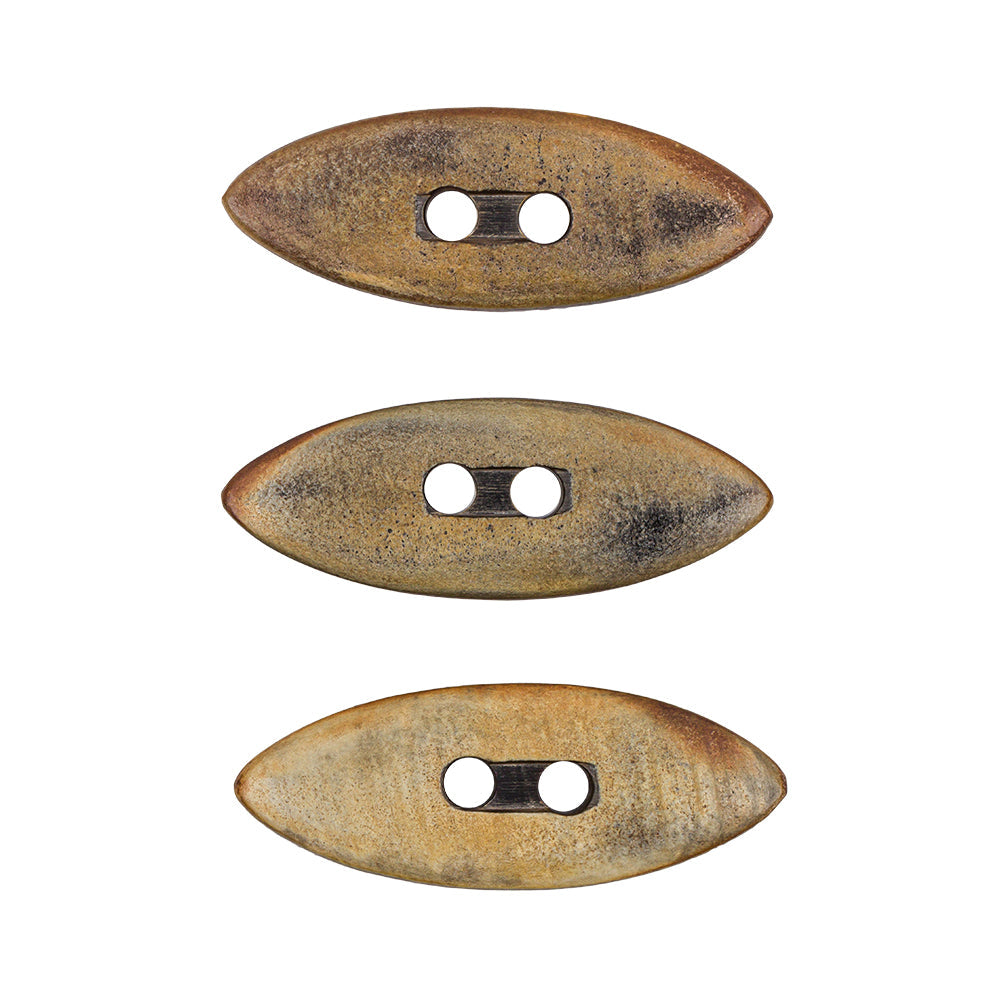 Black/Natural Horn Toggle - 90L/57mm