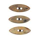 Black/Natural Horn Toggle - 90L/57mm