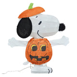 1.97-ft Yard Stake Lighted Peanuts Snoopy Jack-o-lantern Halloween Decoration