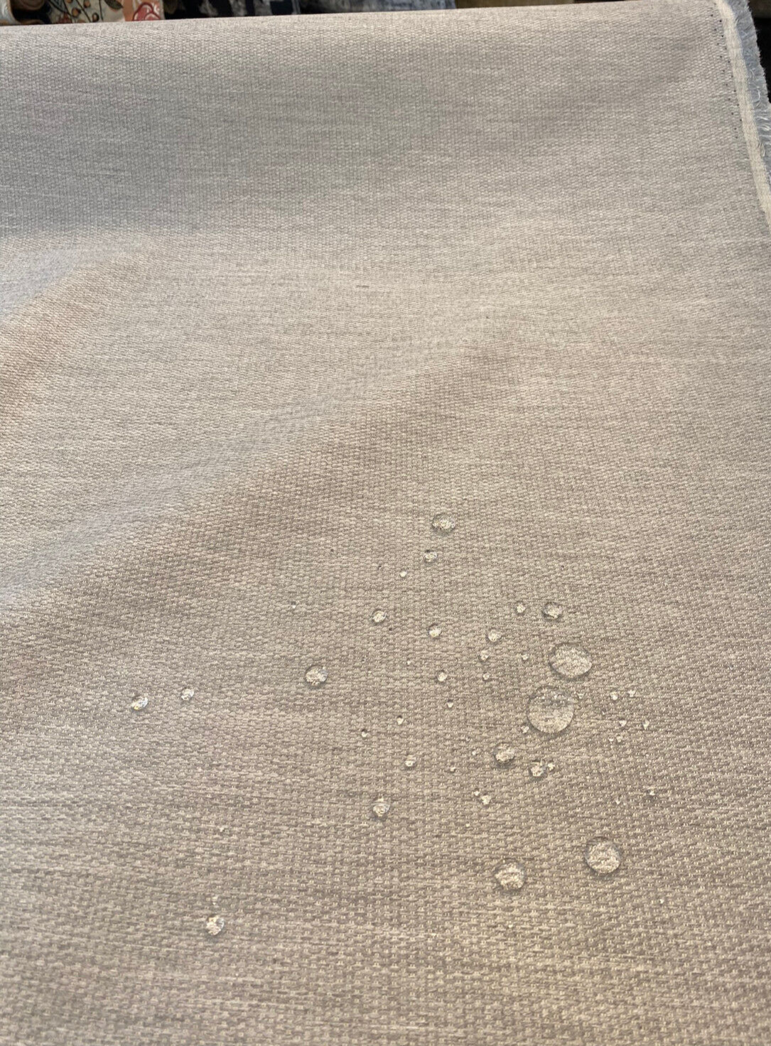 Sunbrella Acrylic Fabric - Outdoor Pique Gravel Gray, 54" Width (1 Yard)