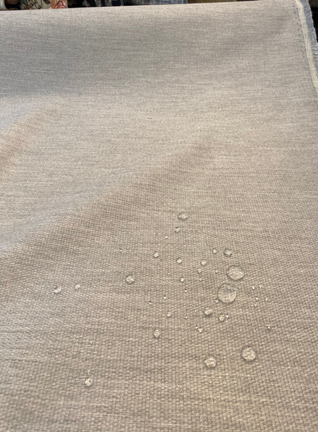Sunbrella Acrylic Fabric - Outdoor Pique Gravel Gray, 54" Width (1 Yard)