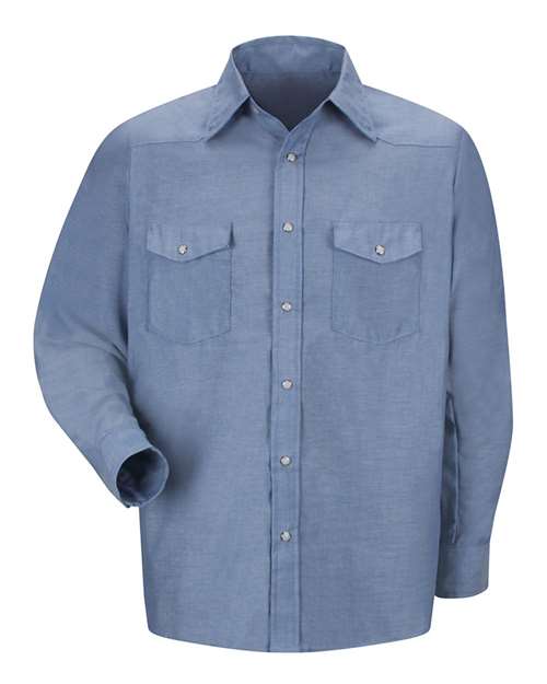 Red Kap Men's Tall Deluxe Western Style Long Sleeve Shirt