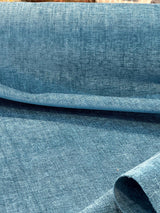 Sephora Chenille Upholstery Fabric - Turquoise Solid, 75,000 Double Rubs, 54" Width (1 Yard)