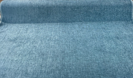 Sephora Chenille Upholstery Fabric - Turquoise Solid, 75,000 Double Rubs, 54" Width (1 Yard)