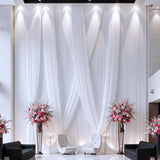 Spandex Ceiling Drapery Backdrop Panel 32 ft x 62 in White