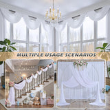 Spandex Ceiling Drapery Backdrop Panel 32 ft x 62 in White