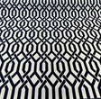 Naxos Chenille Fabric - Blue Indigo Geometric, 54" Width (1 Yard)