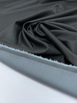 Wool Sateen Gray Fabric