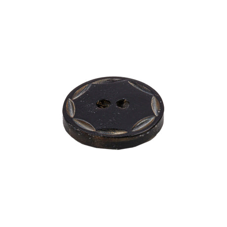Black Horn Button - 32L/20mm
