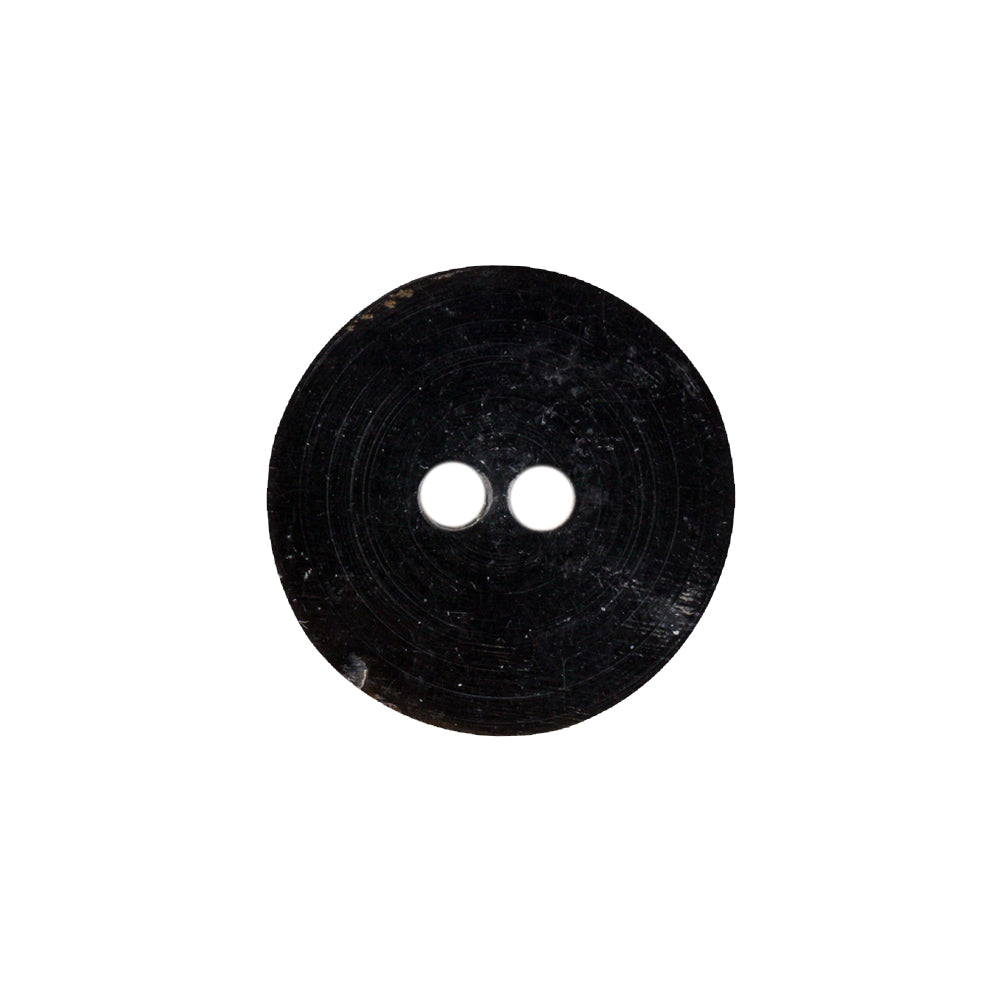 Black Horn Button - 32L/20mm