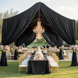 Spandex Ceiling Drapery Backdrop Panel 32 ft x 62 in Black