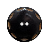 Black Horn Coat Button - 45L/29mm