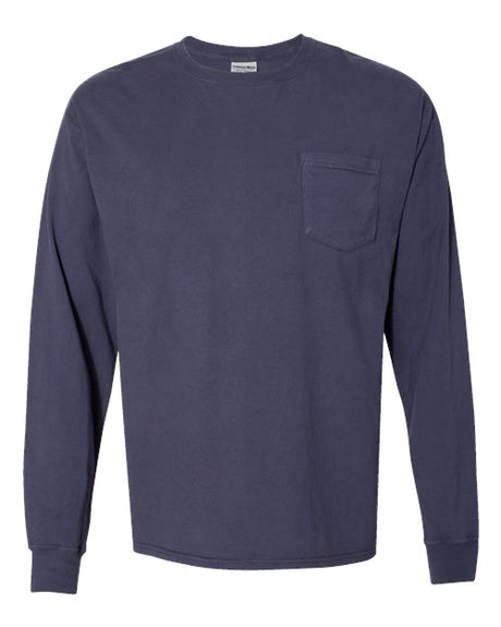 ComfortWash by Hanes Unisex Garment-Dyed Long Sleeve T-Shirt With Pocket