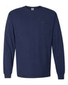 ComfortWash by Hanes Unisex Garment-Dyed Long Sleeve T-Shirt With Pocket