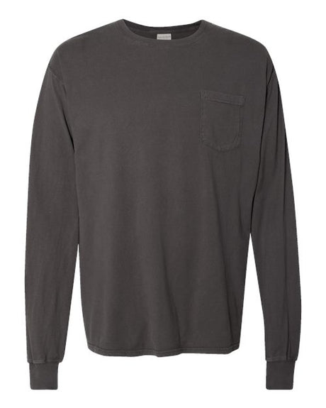 ComfortWash by Hanes Unisex Garment-Dyed Long Sleeve T-Shirt With Pocket