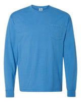 Garment-Dyed Long Sleeve T-Shirt With a Pocket